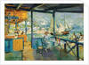 Pier in Gurzuf, 1914. by Konstantin Korovin