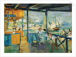 Pier in Gurzuf, 1914. by Konstantin Korovin