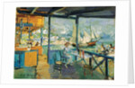 Pier in Gurzuf, 1914. by Konstantin Korovin