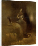 Woman with a Baby in Her Lap, 1890s. by Eugene Carriere