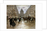 Boulevard Saint-Michel, late 19th or early 20th century. by Jean Francois Raffaelli