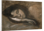 Head of a Sleeping Woman, 19th or early 20th century by Eugene Carriere