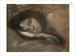Head of a Sleeping Woman, 19th or early 20th century by Eugene Carriere