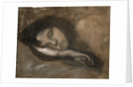 Head of a Sleeping Woman, 19th or early 20th century by Eugene Carriere
