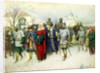 Martha the Mayoress Escorted to Moscow, 1880. by Aleksey Kivshenko