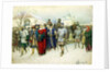 Martha the Mayoress Escorted to Moscow, 1880. by Aleksey Kivshenko