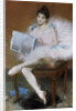 Sitting Ballet Dancer, 1890. by Pierre Carrier-Belleuse