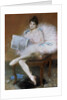 Sitting Ballet Dancer, 1890. by Pierre Carrier-Belleuse
