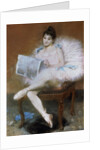 Sitting Ballet Dancer, 1890. by Pierre Carrier-Belleuse