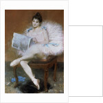 Sitting Ballet Dancer, 1890. by Pierre Carrier-Belleuse