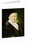 Karl Friedrich Gauss, German mathematician, astronomer and physicist, 1840 by Christian Albrecht Jensen