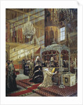 Tsar Alexis and Patriarch Nikon at the coffin of Metropolitan Philip of Moscow, 17th century (1886) by Alexander Litovchenko