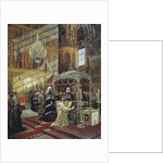Tsar Alexis and Patriarch Nikon at the coffin of Metropolitan Philip of Moscow, 17th century (1886) by Alexander Litovchenko