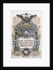 Concert programme to celebrate of the 50th anniversary of the Zemstvo (local government), 1914 by Boris Zvorykin