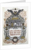 Concert programme to celebrate of the 50th anniversary of the Zemstvo (local government), 1914 by Boris Zvorykin