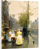 An October Morning in Amsterdam, c1895 by Hans Hermann