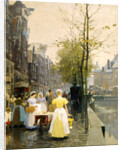 An October Morning in Amsterdam, c1895 by Hans Hermann
