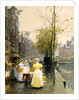 An October Morning in Amsterdam, c1895 by Hans Hermann