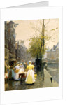 An October Morning in Amsterdam, c1895 by Hans Hermann