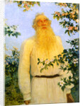 Portrait of the author Leo N Tolstoy, 1912. by Il'ya Repin