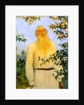 Portrait of the author Leo N Tolstoy, 1912. by Il'ya Repin