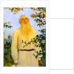 Portrait of the author Leo N Tolstoy, 1912. by Il'ya Repin