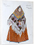 Costume design for the play The Storm, by Alexander Ostrovsky, 1916 by Aleksandr Golovin