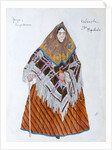 Costume design for the play The Storm, by Alexander Ostrovsky, 1916 by Aleksandr Golovin