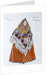 Costume design for the play The Storm, by Alexander Ostrovsky, 1916 by Aleksandr Golovin