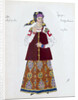 Costume design for the play The Storm by Alexander Ostrovsky, 1916. by Aleksandr Golovin