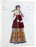 Costume design for the play The Storm by Alexander Ostrovsky, 1916. by Aleksandr Golovin