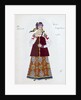 Costume design for the play The Storm by Alexander Ostrovsky, 1916. by Aleksandr Golovin