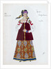 Costume design for the play The Storm by Alexander Ostrovsky, 1916. by Aleksandr Golovin