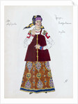 Costume design for the play The Storm by Alexander Ostrovsky, 1916. by Aleksandr Golovin