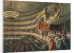 Auditorium of the Bolshoi Theatre, Moscow, Russia by Mihaly Zichy