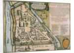 Map of the Moscow Kremlin (Castellum Urbis Moskvae), Russia, 1597 by Willem Blaeu
