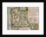 Map of the Moscow Kremlin (Castellum Urbis Moskvae), Russia, 1597 by Willem Blaeu