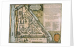 Map of the Moscow Kremlin (Castellum Urbis Moskvae), Russia, 1597 by Willem Blaeu
