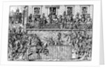 Death of King Henry II at the Tournament, 1559 (1570) by Jean Jacques Perrissin
