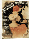 Advertising poster for Pastilles Poncelet, a cold and bronchitis remedy, 1896. by Jules Cheret