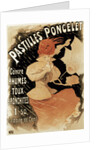 Advertising poster for Pastilles Poncelet, a cold and bronchitis remedy, 1896. by Jules Cheret