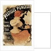 Advertising poster for Pastilles Poncelet, a cold and bronchitis remedy, 1896. by Jules Cheret
