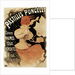 Advertising poster for Pastilles Poncelet, a cold and bronchitis remedy, 1896. by Jules Cheret