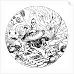 Illustration from the fairy tale The Water-Babies, by Charles Kingsley, 1863. by Noel Paton