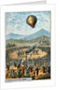 First test flight of a hot air balloon at Annonay, France, 4 June, 1783 (1890s) by Anonymous