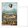 First test flight of a hot air balloon at Annonay, France, 4 June, 1783 (1890s) by Anonymous
