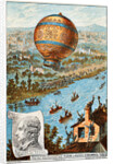 First aerial voyage of Pilâtre de Rozier and dArlandes, Paris, France, 1783 (1890s). by Anonymous