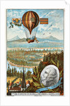 First attempt by Guyton de Morveau to direct a balloon, Dijon, France, 1784 (1890s). by Anonymous