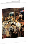 Jews praying in the Synagogue on Yom Kippur, 1878. by Maurycy Gottlieb