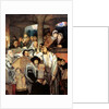 Jews praying in the Synagogue on Yom Kippur, 1878. by Maurycy Gottlieb